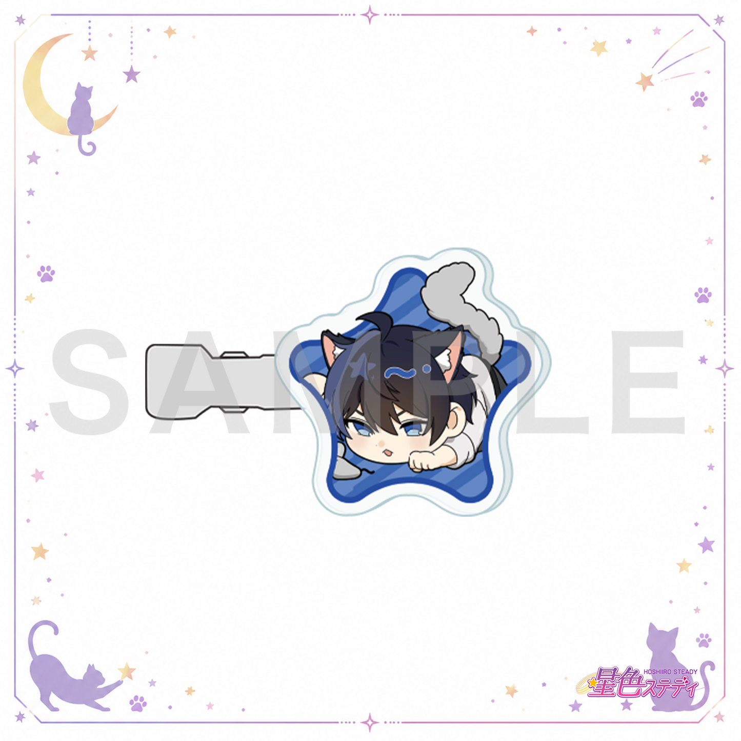 SDアクリル前髪クリップ(猫)氷室蓮