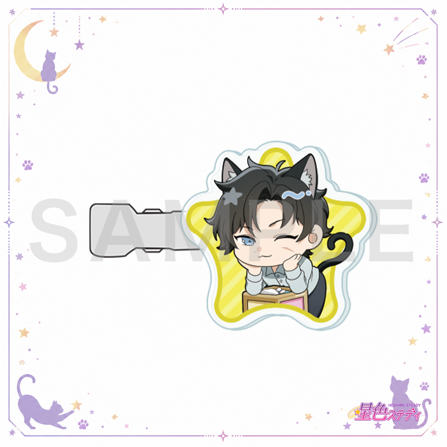 SDアクリル前髪クリップ(猫)滝マコト