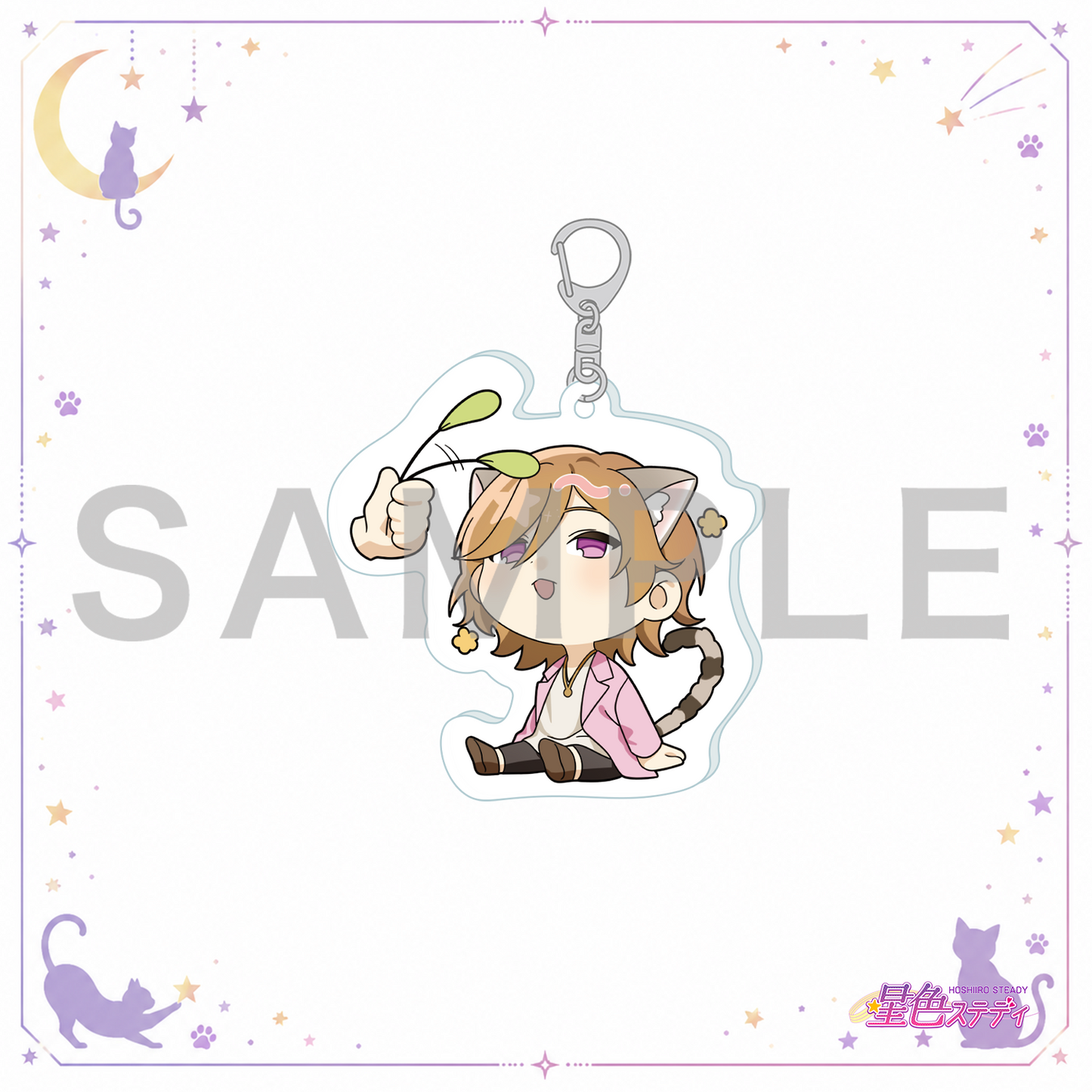 SDアクリルキーホルダー(猫)白鳥恭治