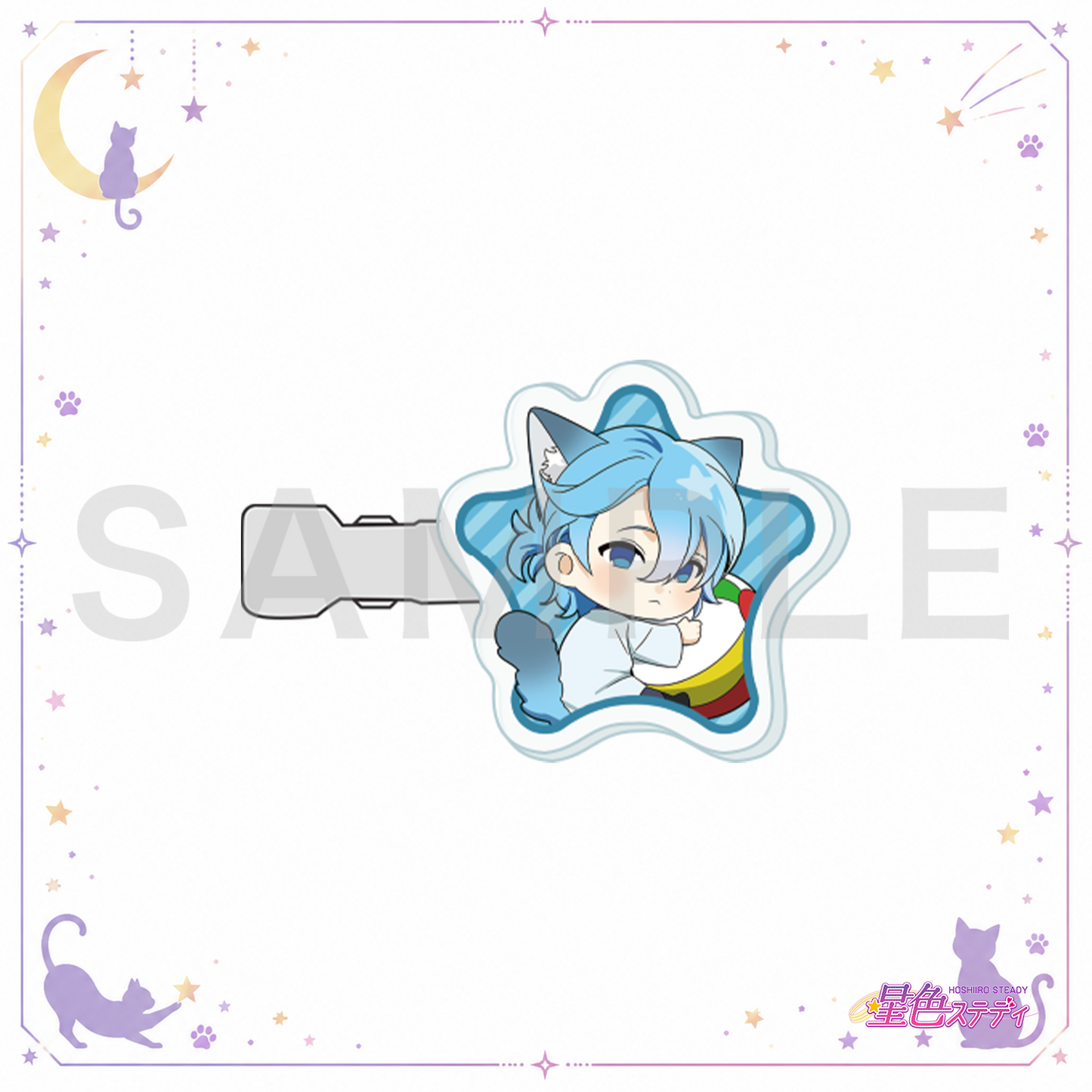 SDアクリル前髪クリップ（猫）シオン