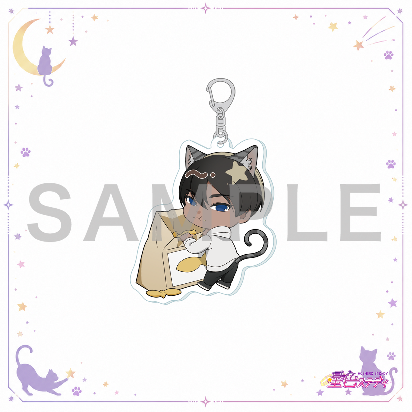 SDアクリルキーホルダー（猫）　マルコ