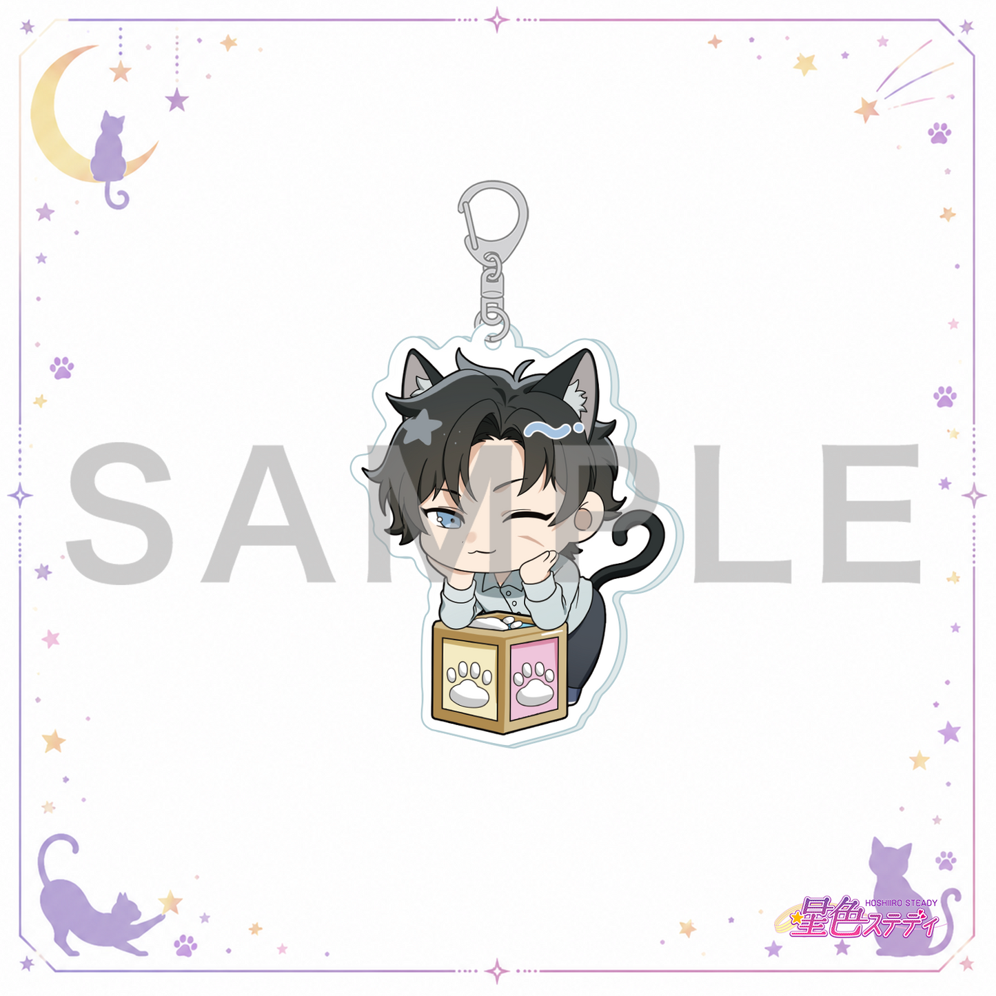 SDアクリルキーホルダー（猫）　滝マコト